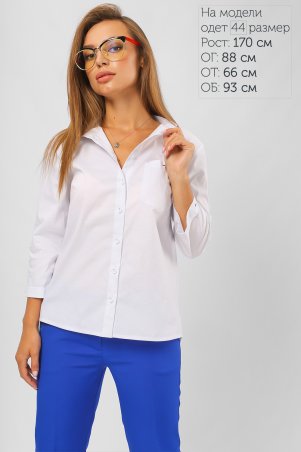 LiPar: Рубашка с асимметричной спинкой Белая 2107 белый - фото 1