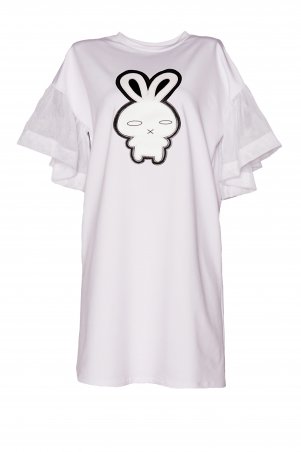 Daminika: Платье-футболка "Rabbit" 11822 W - фото 3