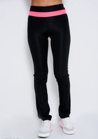 ISSA PLUS: Спортивные штаны 10185_черный/розовый - фото 1
