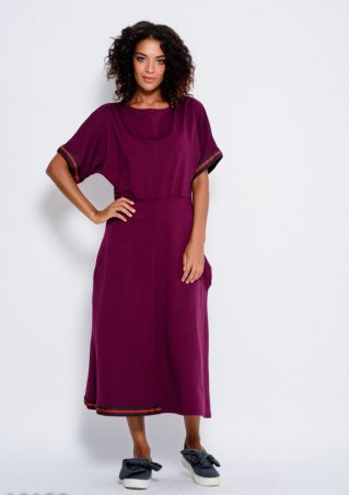 ISSA PLUS: Платья 10152_фиолетовый - фото 1