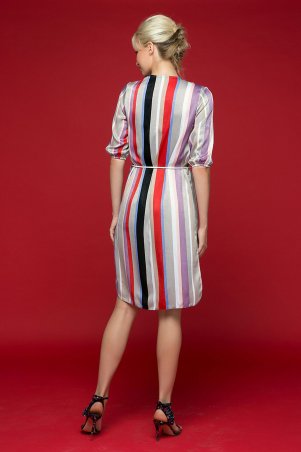 Zefir: Платье-рубашка с воротником "апаш" SET фиолетовое - фото 6