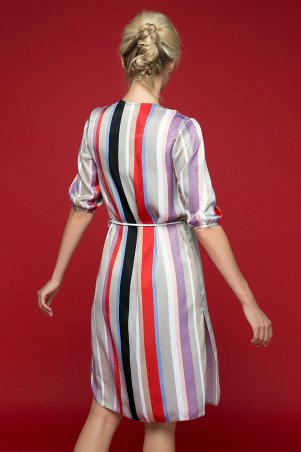 Zefir: Платье-рубашка с воротником "апаш" SET фиолетовое - фото 7