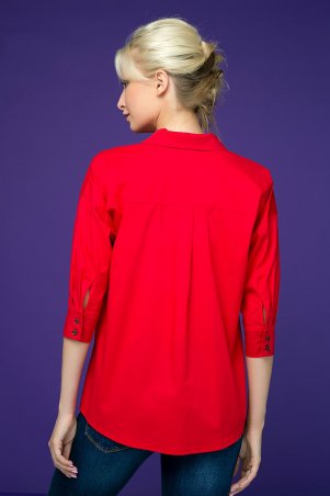 Zefir: Рубашка с декором из жемчуга TERY красная - фото 5