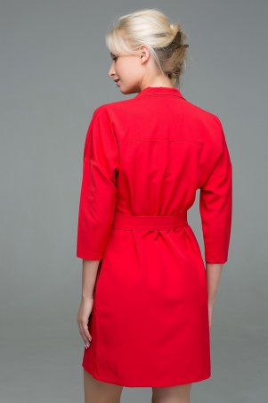 Zefir: Двубортное платье на кнопках ERIKA красное - фото 5