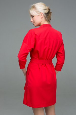 Zefir: Двубортное платье на кнопках ERIKA красное - фото 6