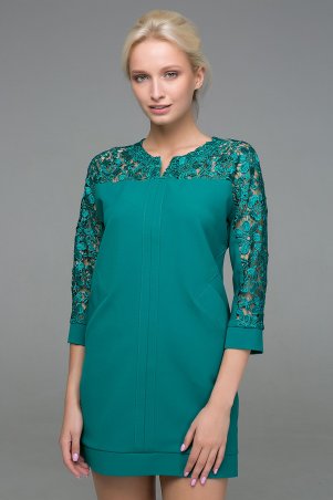 Zefir: Платье с карманами BELL зеленое - фото 1