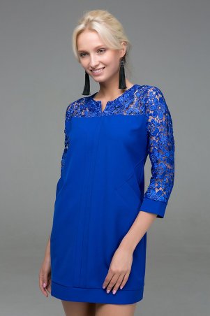Zefir: Платье с карманами BELL синее - фото 1