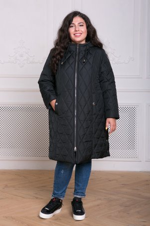 Tatiana: Пальто из стеганой ткани МЕЙЛИ черное - фото 2