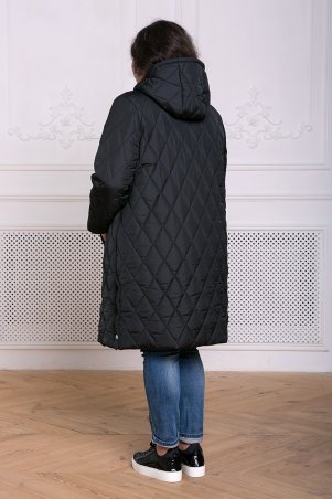 Tatiana: Пальто из стеганой ткани МЕЙЛИ черное - фото 4