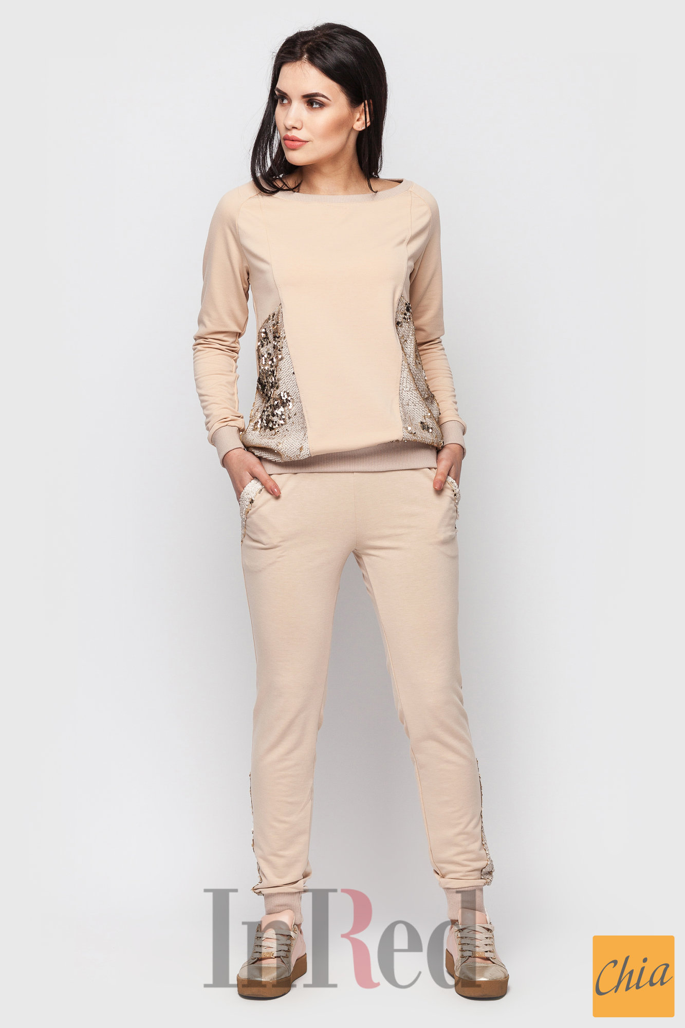 Свитшот "BRIGHT" бежевый