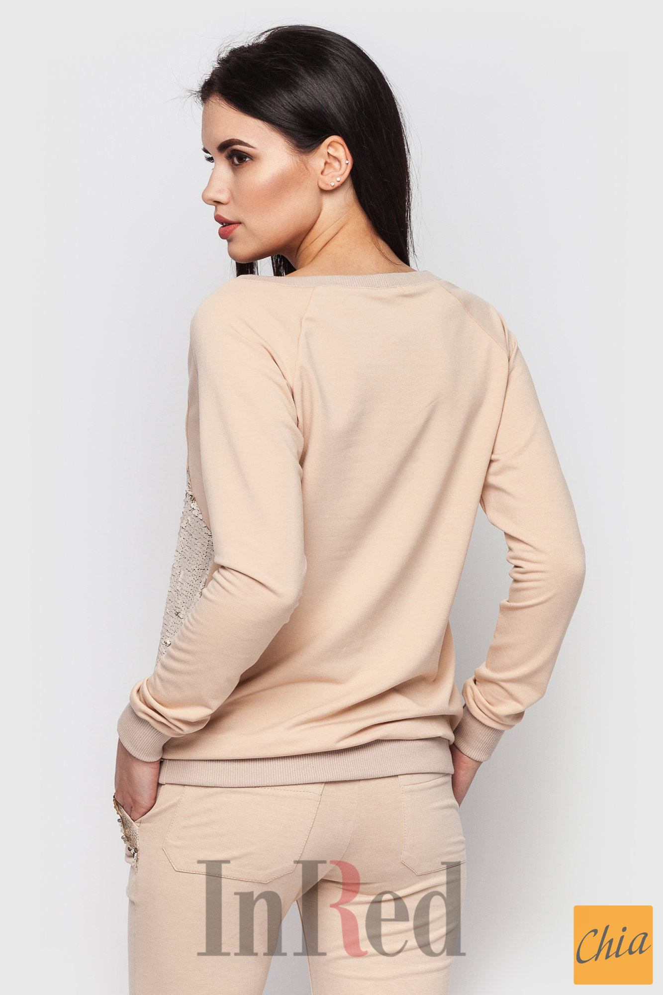 Свитшот "BRIGHT" бежевый