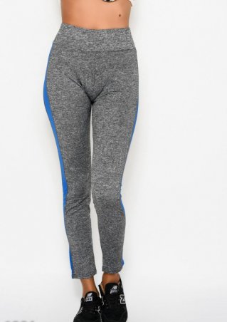 ISSA PLUS: Спортивные штаны 6821_серый/синий - фото 1
