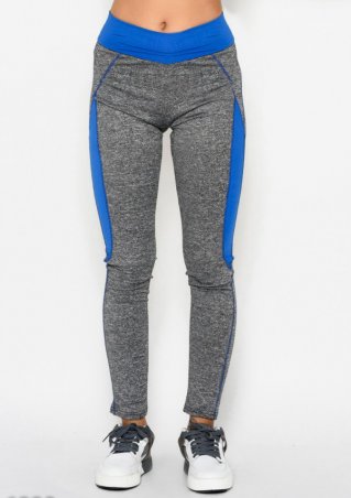 ISSA PLUS: Спортивные штаны 6833_серый/синий - фото 1