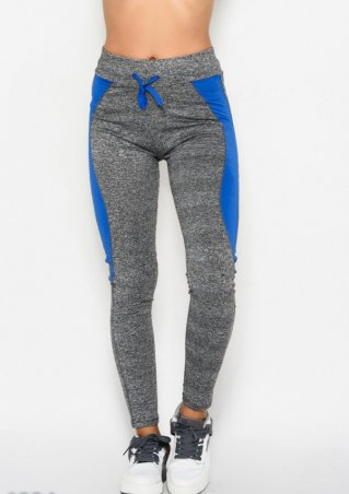 ISSA PLUS: Спортивные штаны 6834_серый/синий - фото 1