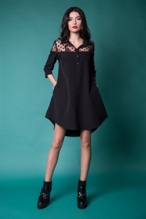 Cocoon: Платье-рубашка Annabel - black - фото 2