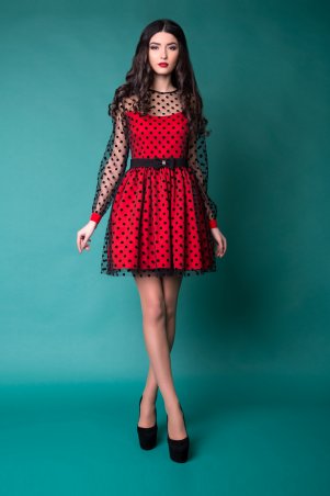 Cocoon: Платье пачка Flowerbomb-red - фото 1