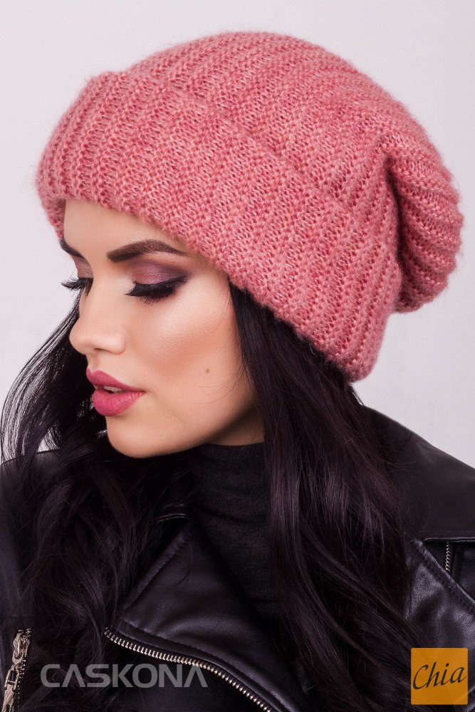 ISABELLA ШАПКА тёмная пудра