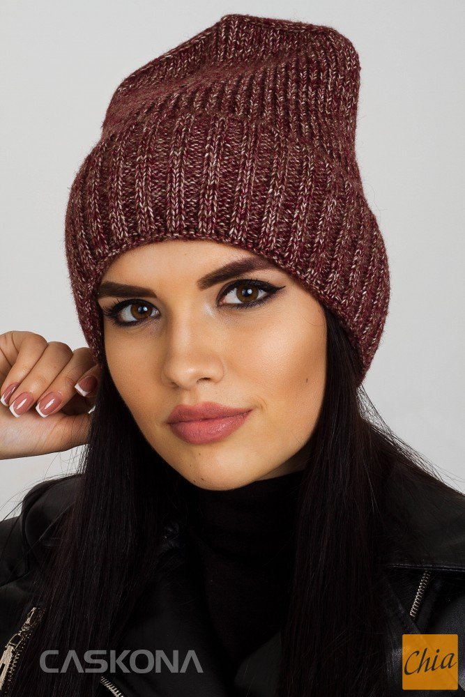 REED 2 ШАПКА бордо меланж