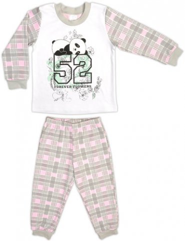 Garden baby: Пижама для девочки «Панда»-1 34030-02 - фото 1