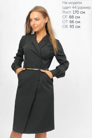 LiPar: Классическое Платье-пиджак Чёрное 3301 черный - фото 1
