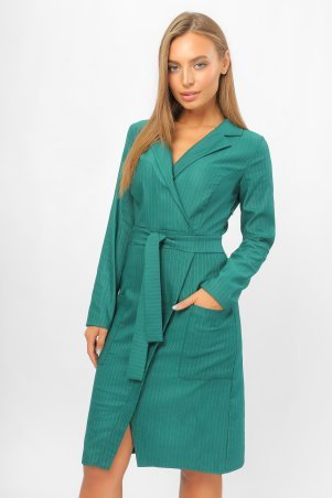 LiPar: Платье на "запах" Зелёное 3276/3 зеленый - фото 1