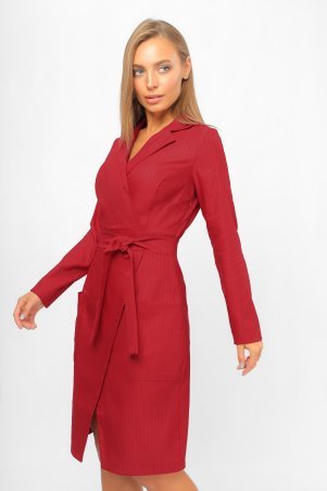LiPar: Элегантное Платье на "запах" Бордо 3276/3 бордовый - фото 1