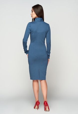 A-Dress: Элегантное платье по фигуре синего цвета 707311 - фото 2