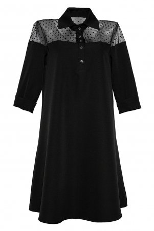 Daminika: Платье рубашечного покроя " Блэк Баккара" 11826 A - фото 8
