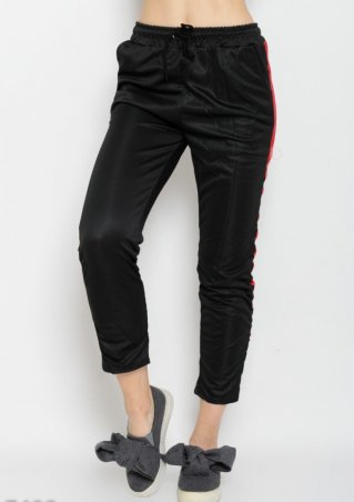 ISSA PLUS: Спортивные штаны 7408_черный/красный - фото 1