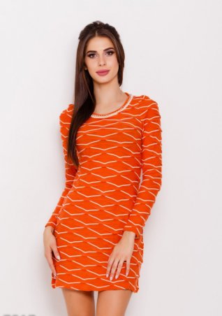 ISSA PLUS: Платья 7517_оранжевый - фото 1