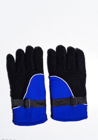 ISSA PLUS: Мужские перчатки 7886_черный/синий - фото 1