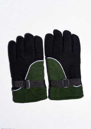 ISSA PLUS: Мужские перчатки 7886_черный/хаки - фото 1