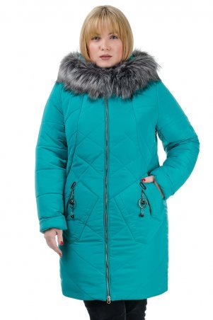 A.G.: Женская зимняя куртка «Ирма» 222 бирюза - фото 1