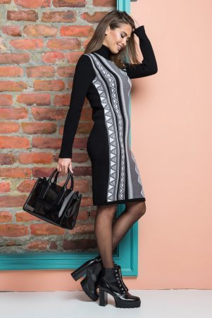 Guash: Теплое вязаное платье «Корица» 1276 - фото 2
