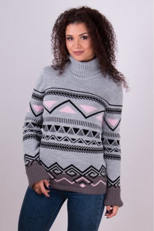 Guash: Теплый вязаный женский свитер «Слойка» 2041 - фото 1