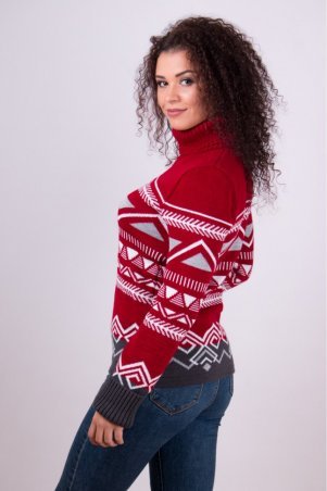 Guash: Теплый вязаный женский свитер «Слойка» 2042 - фото 2