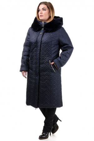 A.G.: Зимнее пальто "Орнелла" 211 т.синий - фото 1