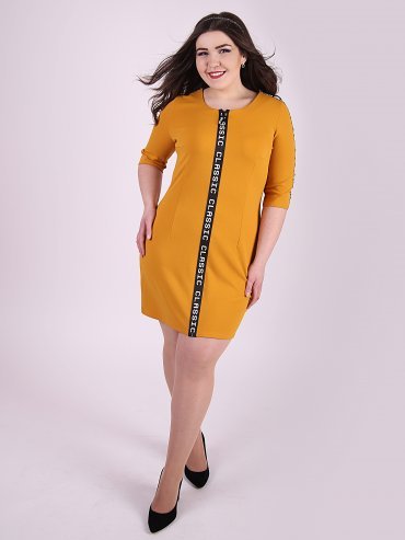 Eva Style: Платье 1151_желтый - фото 1