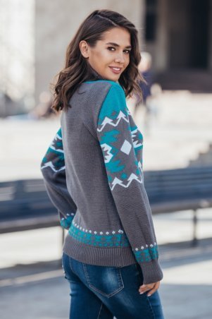 Guash: Теплый вязаный женский свитер «Стрелки» 2027 - фото 2