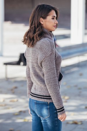 Guash: Теплый вязаный свитер с карманом Кенгуру 2065 - фото 2