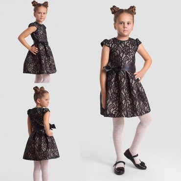 Modna Anka: Детское платье 112140 черный 112140 - фото 4