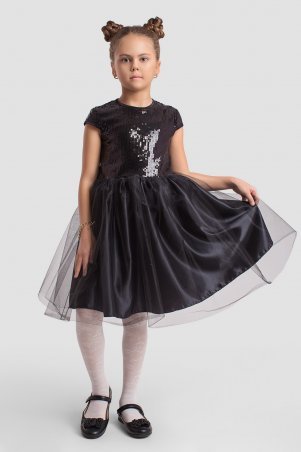 Modna Anka: Детское платье 112142 черный 112142 - фото 1