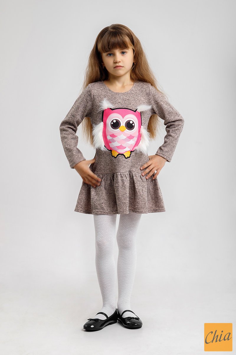Платье Сова мех