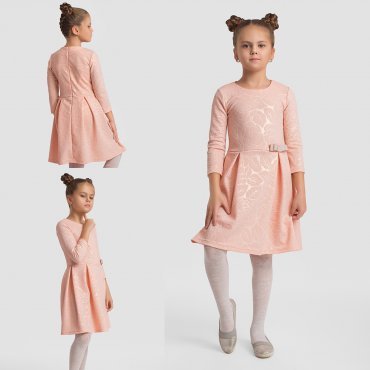 Modna Anka: Детское платье 112146 персиковый 112146 - фото 4