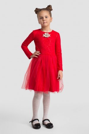 Modna Anka: Детское платье 112148 красный 112148 - фото 1