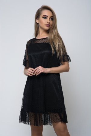 K&ML: Стильное черное женское платье 506 - фото 1