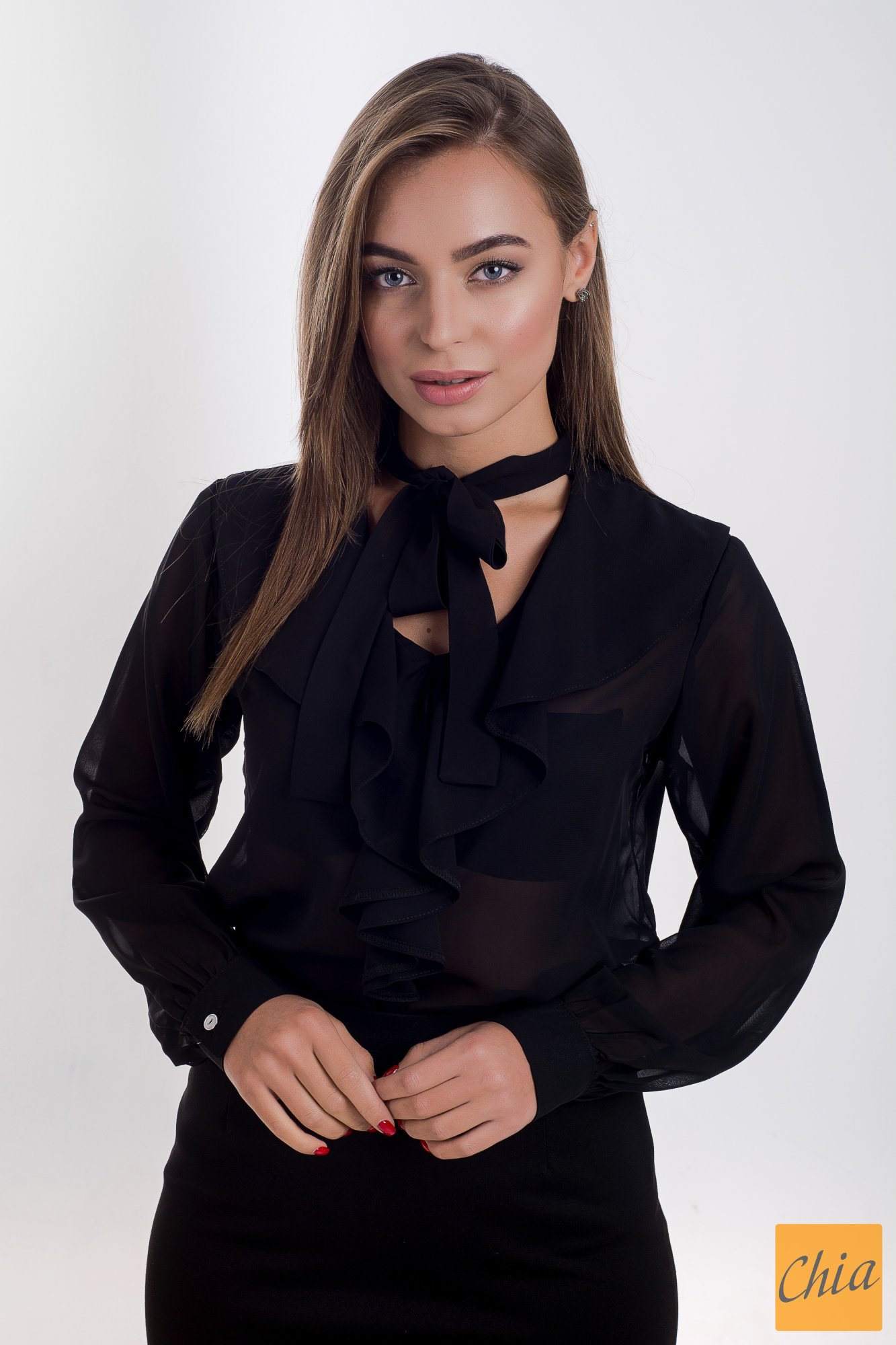 Стильная женская блуза из шифона