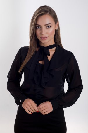 K&ML: Стильная женская блуза из шифона 484 - фото 1