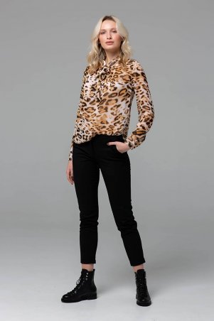 Zefir: Шифоновая блуза LEON коричневая - фото 1