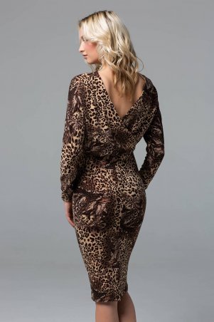 Zefir: Платье миди из ангоры RITA коричневое - фото 1